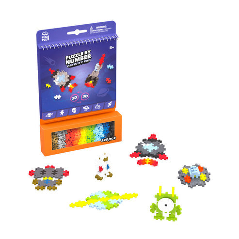 Plus-Plus Puzzles by Number Activity Pad Space