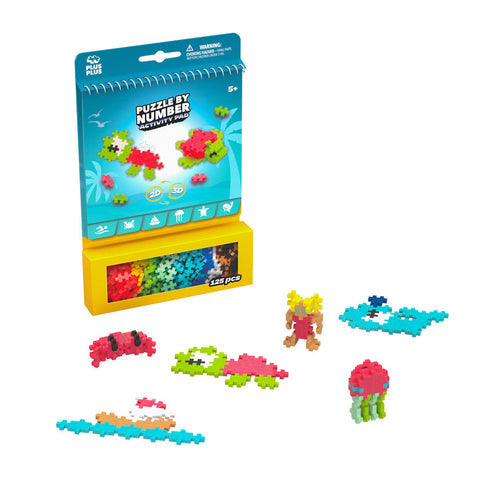 Plus-Plus Puzzles by Number Activity Pad Ocean