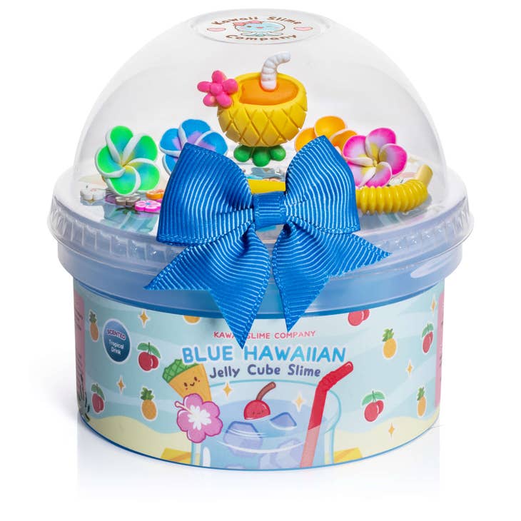 Blue Hawaiian Jelly Cube Slime Kawaii Slime