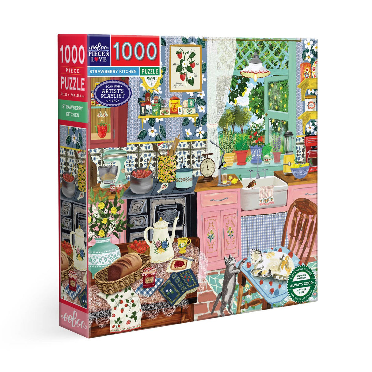 Scandinavian Garden 1000 Piece Square Puzzle