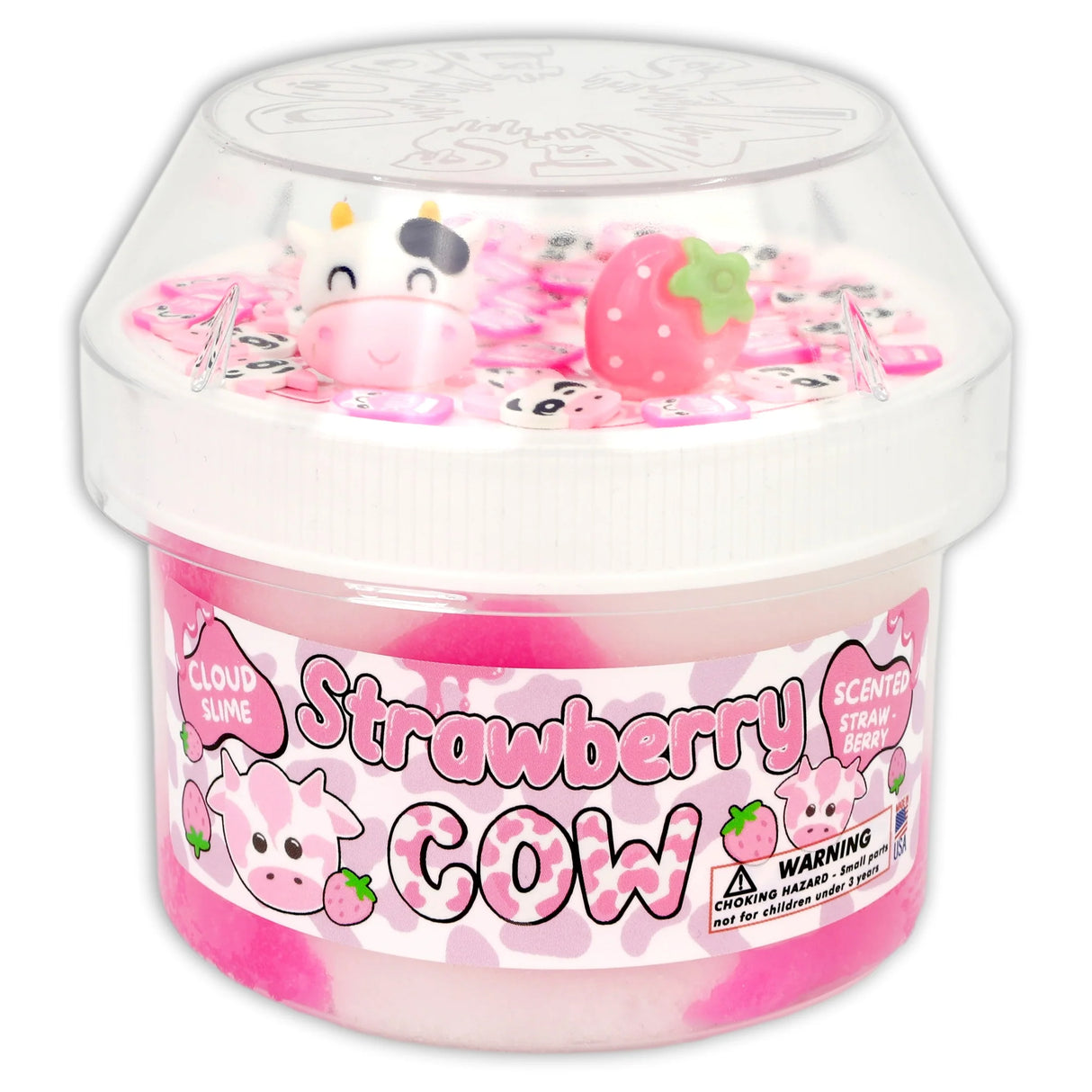 Strawberry Cow Dope Slimes