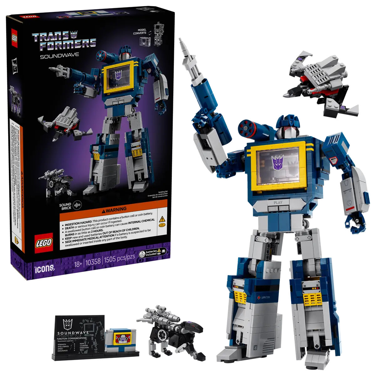 LEGO Icons 10358 Transformers: Soundwave