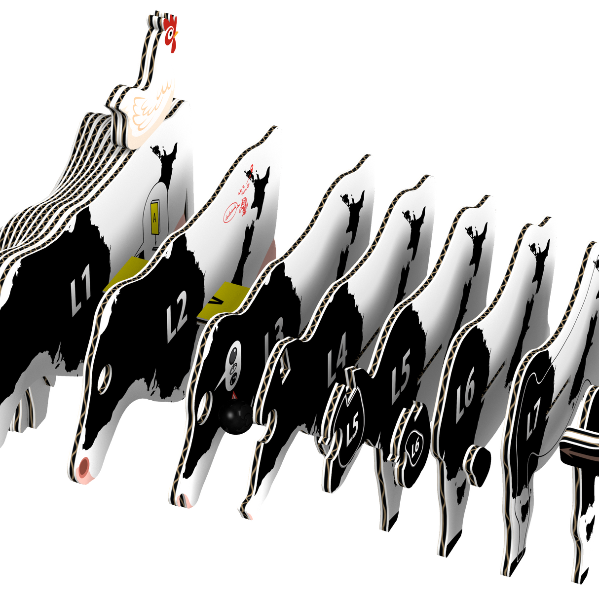 Eugy Holstein Cow 3D Puzzle