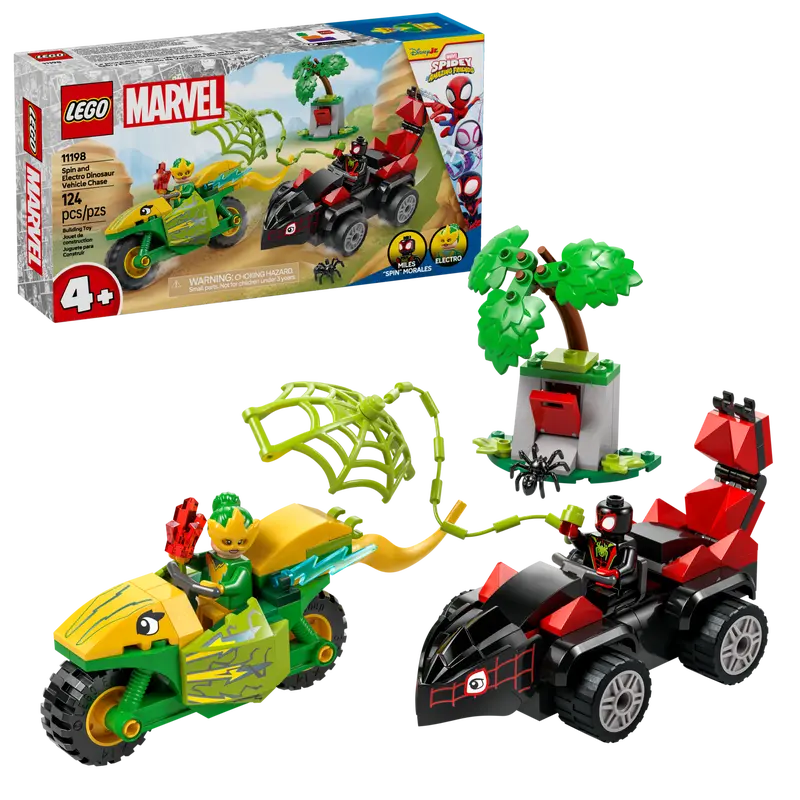 LEGO Spidey 11198 Spin and Electro Dinosaur Vehicle Chase