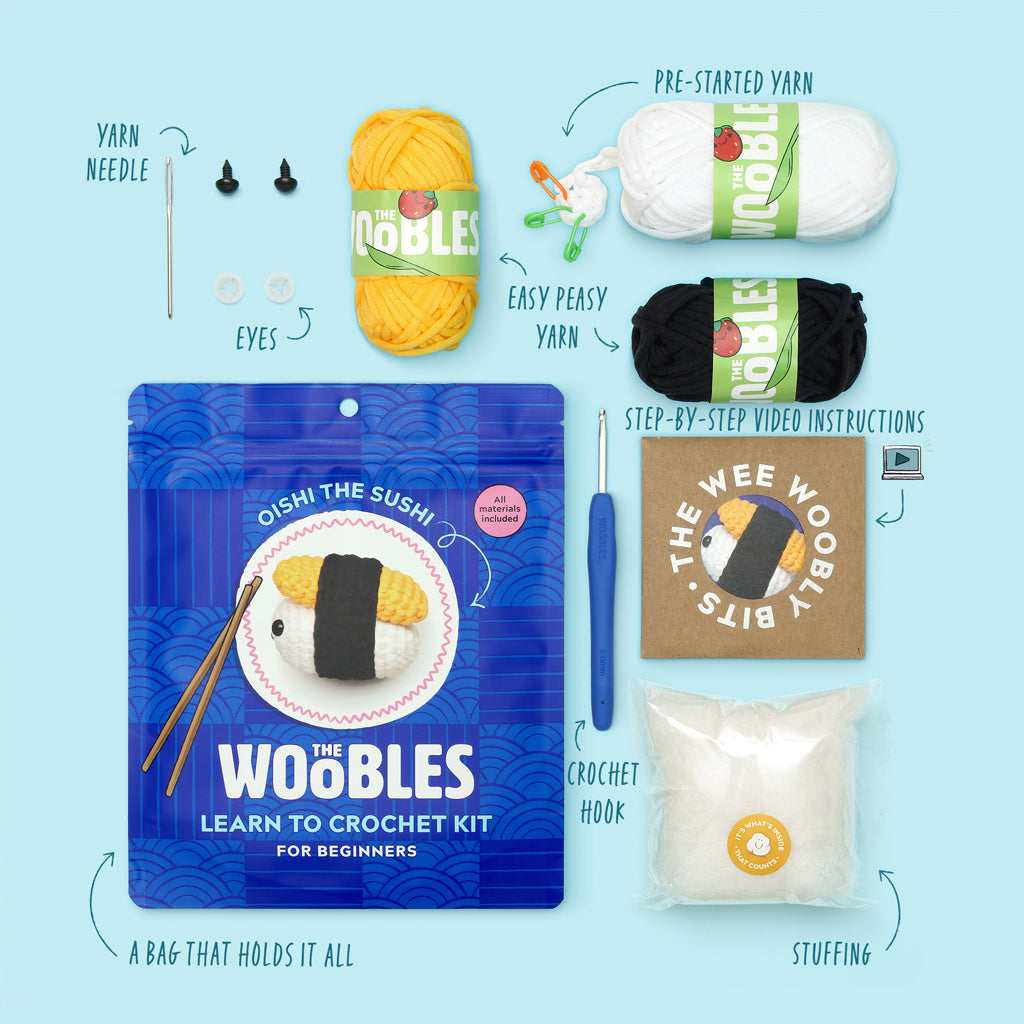 Oishi the Sushi Learn to Crochet Kit