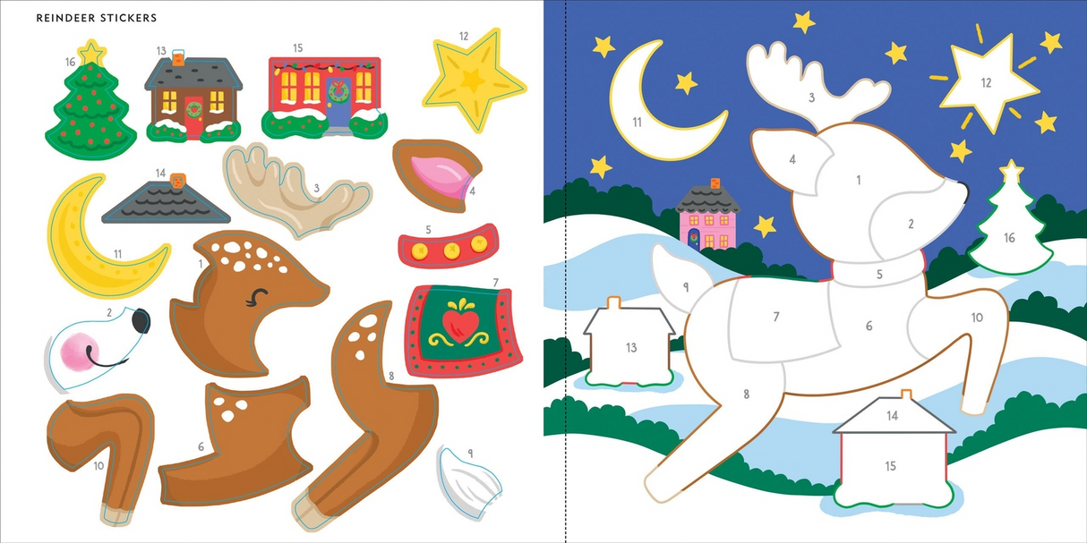 My First Color-By-Sticker Book - Christmas
