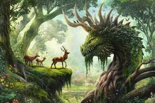 The Forest Dragon Awakes 3000 Piece Jigsaw Puzzle