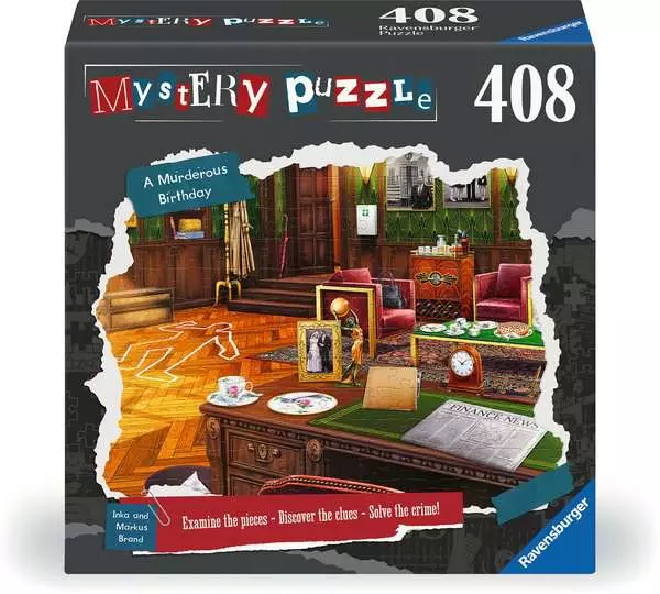 A Murderous Birthday 408 Piece Mystery Jigsaw Puzzle
