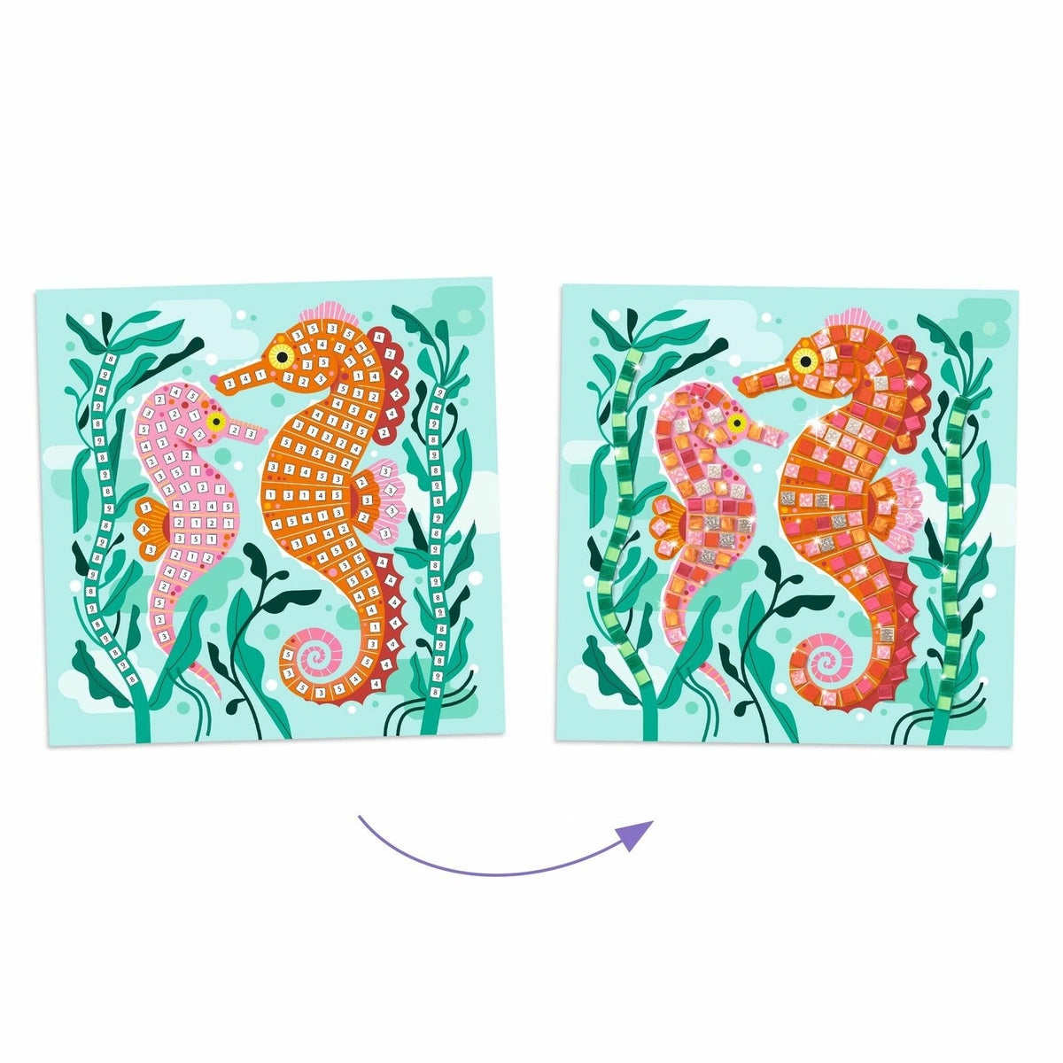 Djeco Caribbean Mosaics Sticker Craft Kit