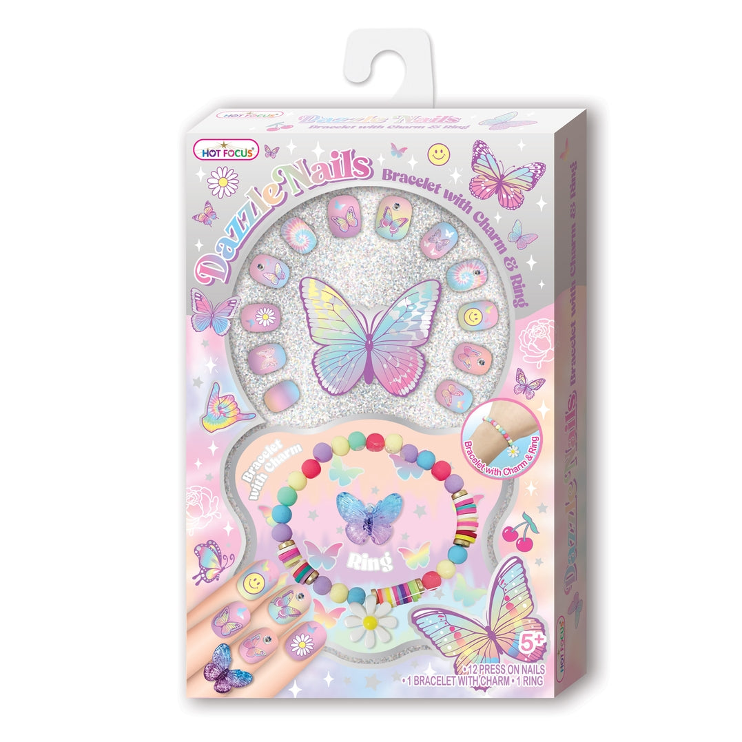 Dazzle Nails Tie Dye Butterfly