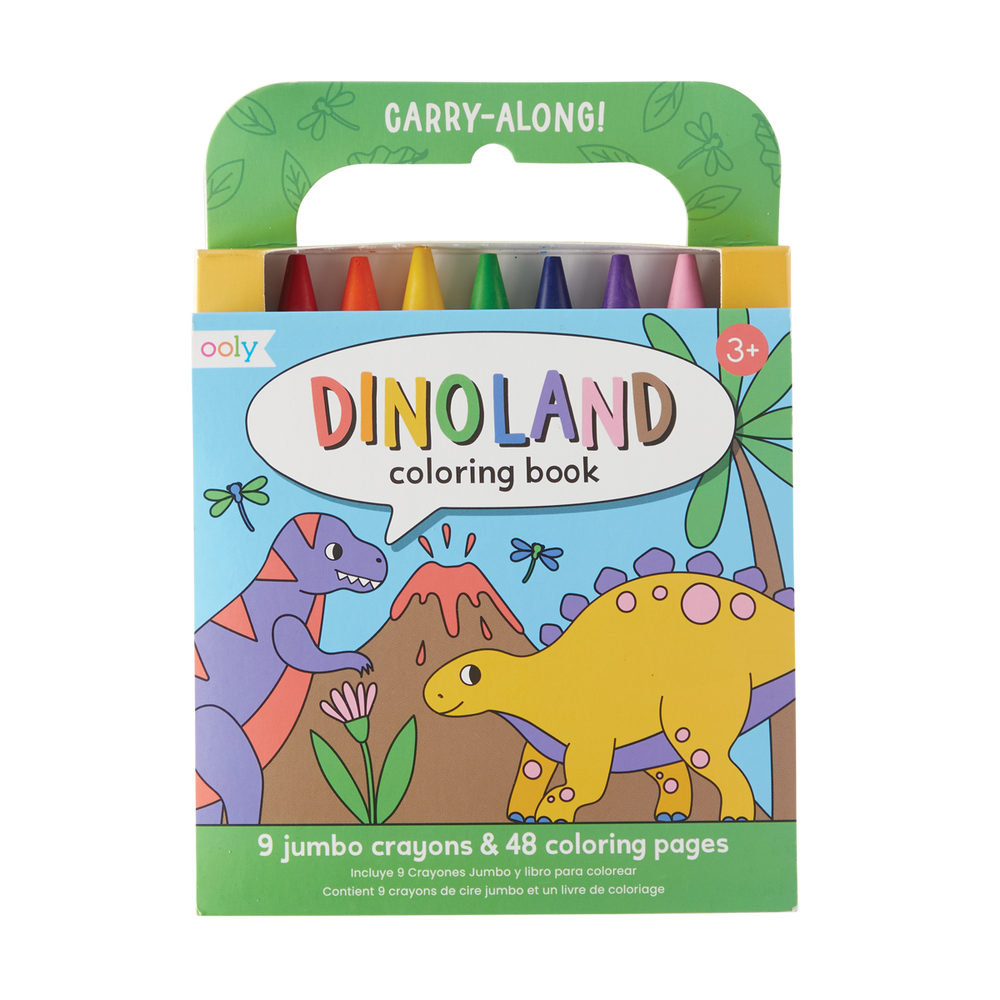 Carry Along Coloring Book Set - Dinoland