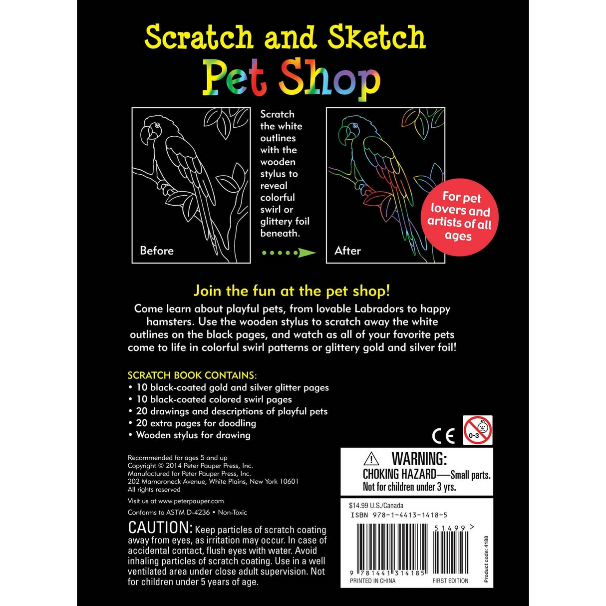 Pet Shop Scratch and Sketch