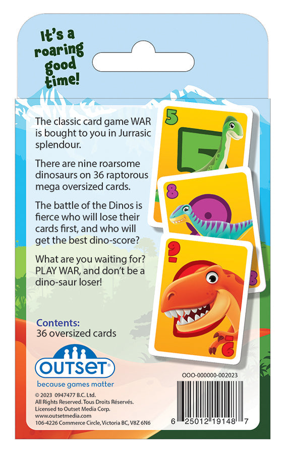 Dinosaur War Card Game