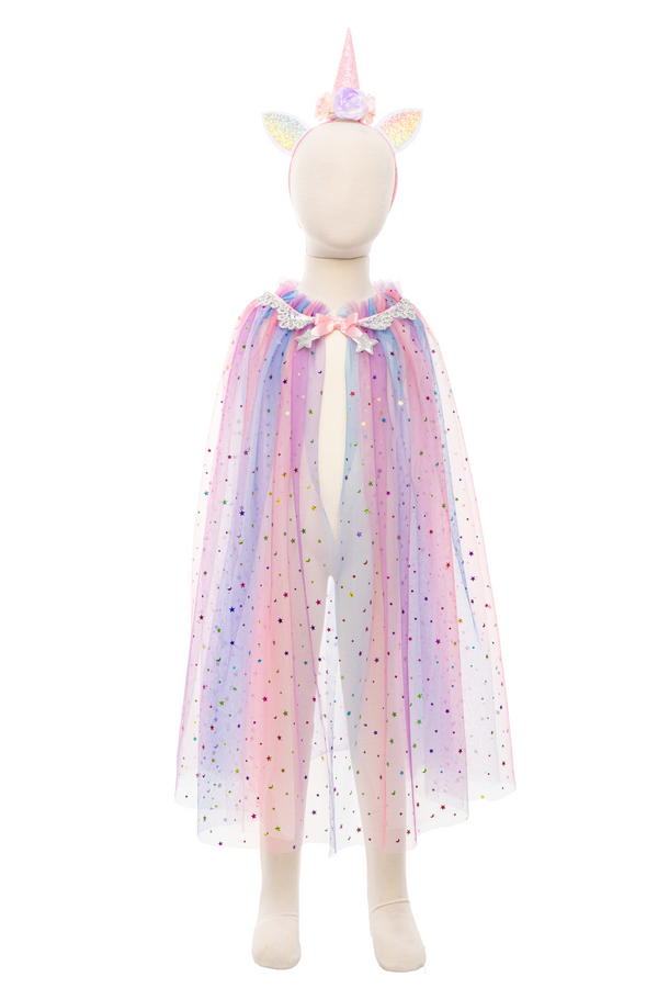 Rainbow Unicorn Cape Headband, Size 4-6