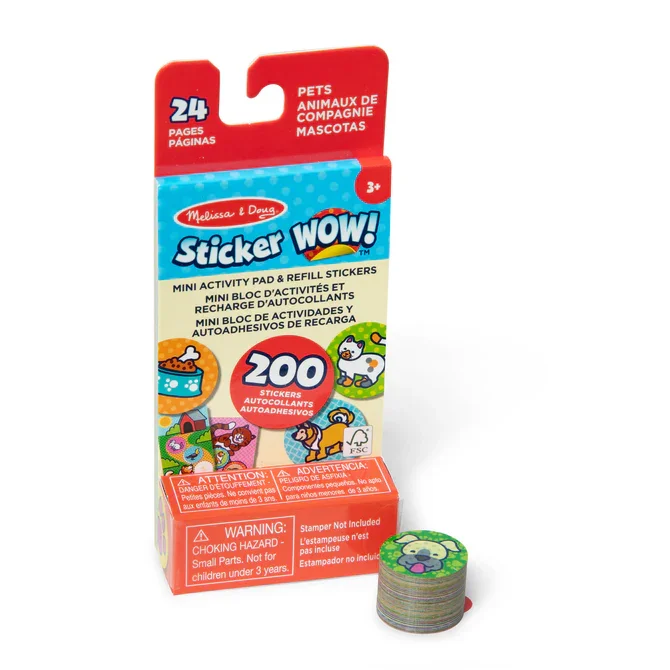 Sticker WOW! Sticker Stamper & Activity Pad - Pets Refill Pack