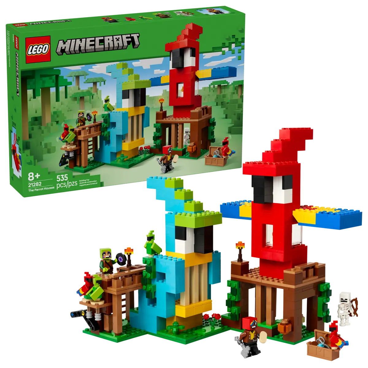 LEGO Minecraft 21282 The Parrot Houses