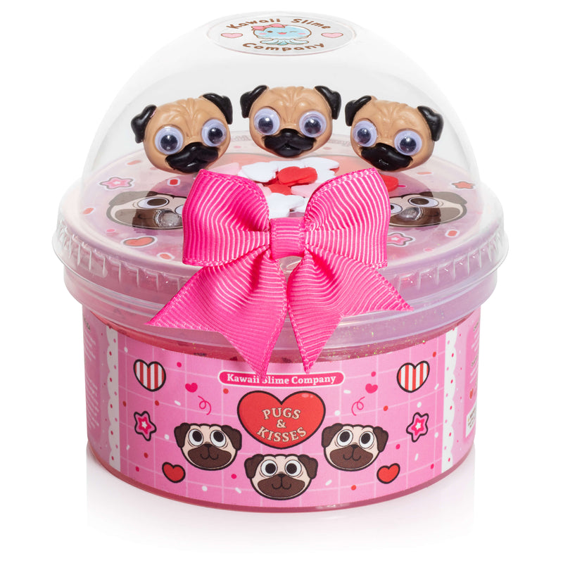 Pugs & Kisses Clear Kawaii Slime