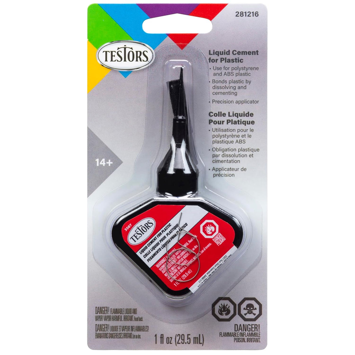 Testors 281216 Liquid Cement for Plastic