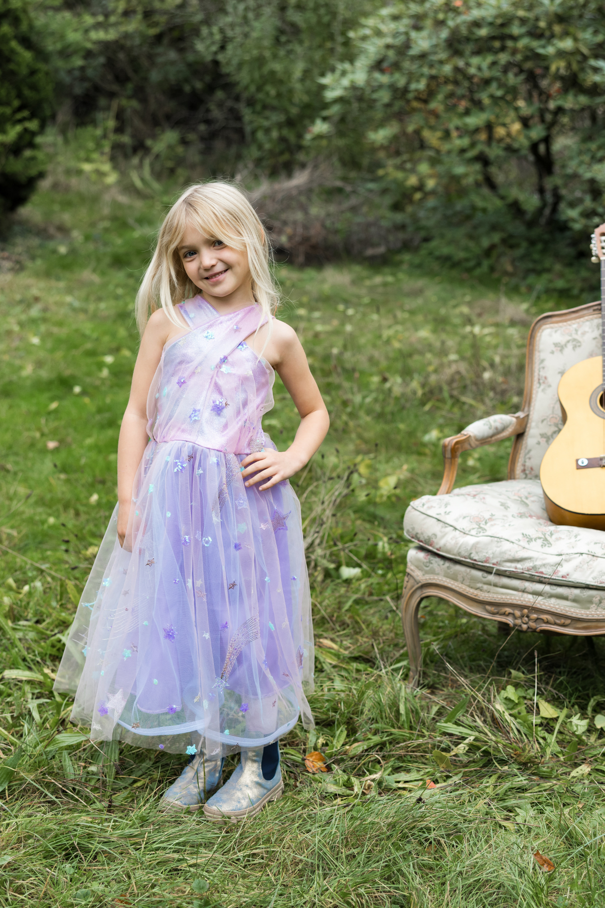 Ombre Eras Dress Lilac/Blue - Size 7/8