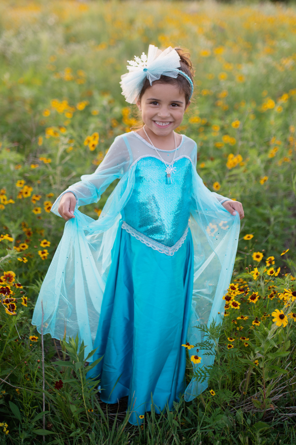 Ice Queen Dress With Cape 3-4
