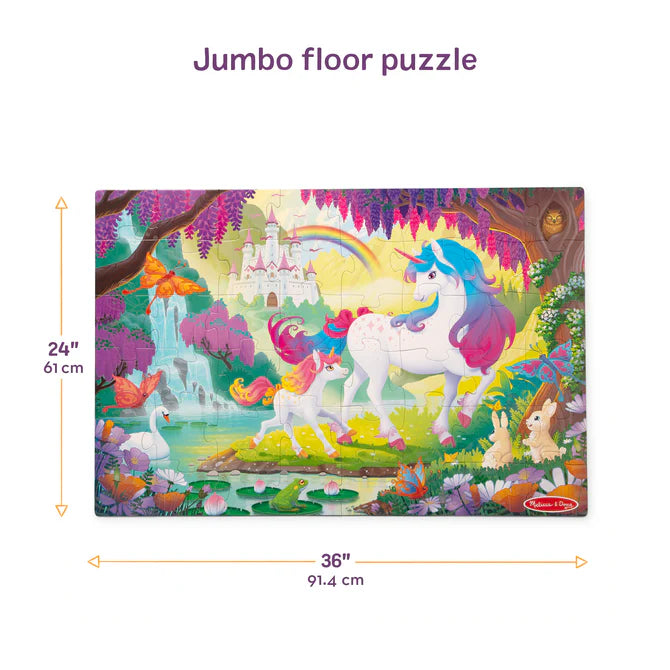 Glow In The Dark Unicorn Floor Puzzle