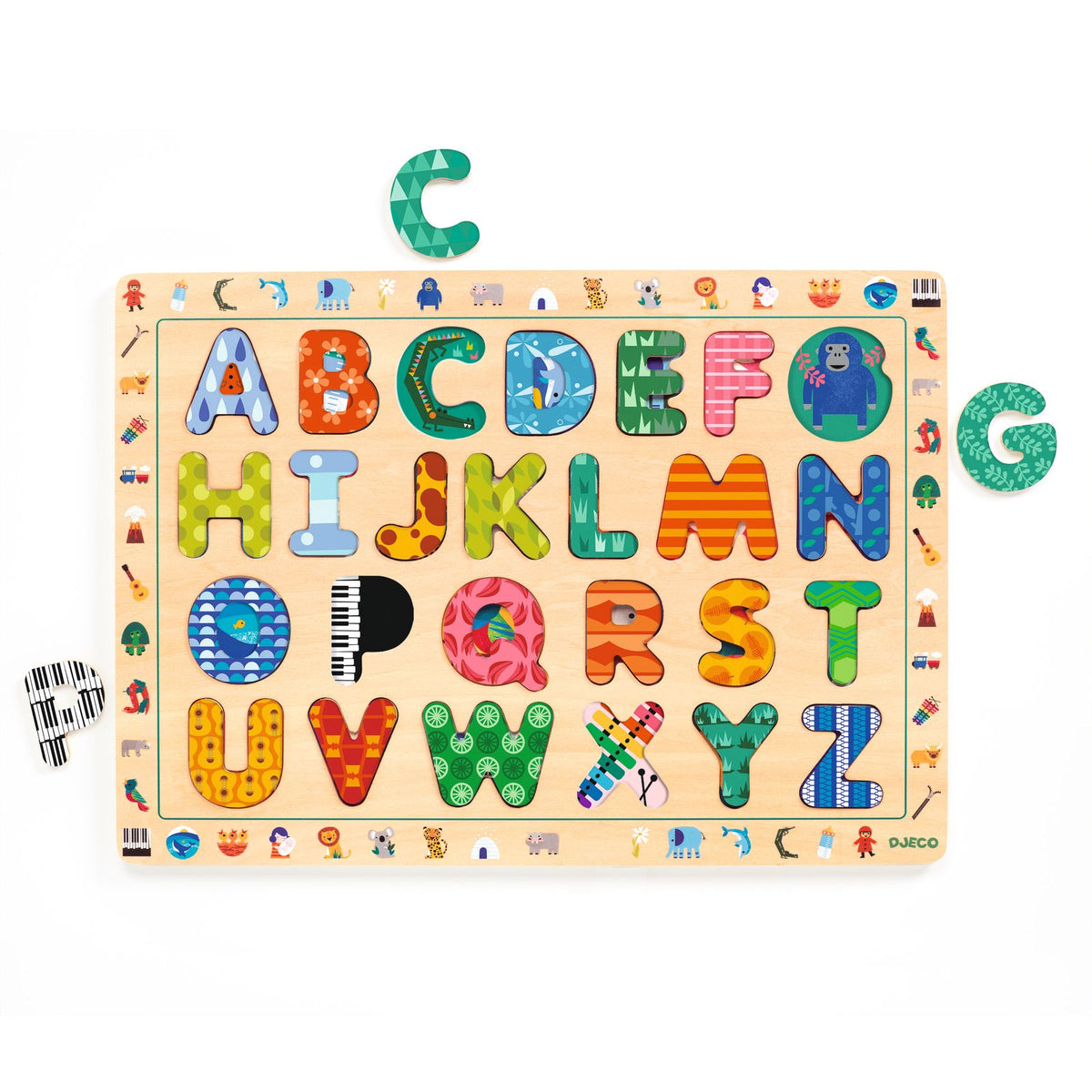 Djeco Wooden Puzzles ABC Intl