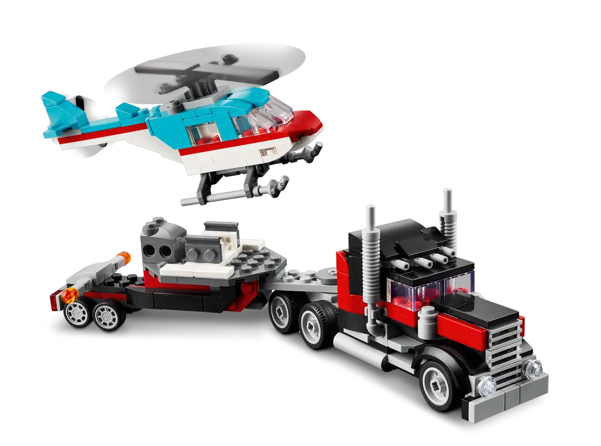 LEGO Creator 31146 Flatbed Truck with Helicopter