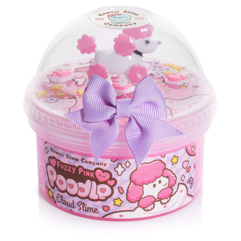Fuzzy Pink Poodle Cloud Kawaii Slime