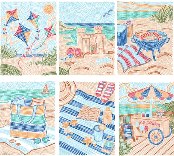 Lifelines FlowArt Dot-By-Letter, Day at the Beach
