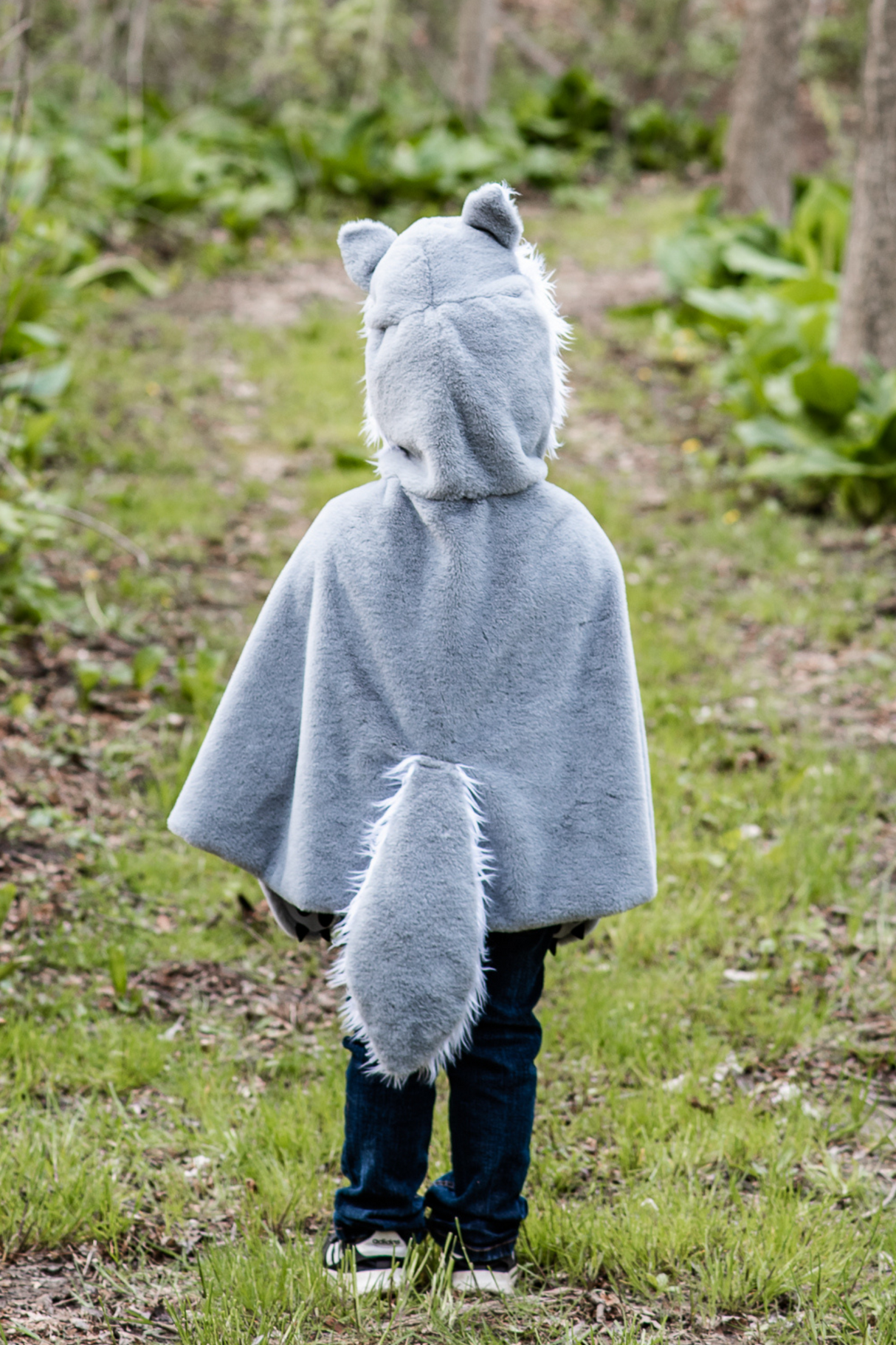 Woodland Storybook Wolf Cape, Size 4-6