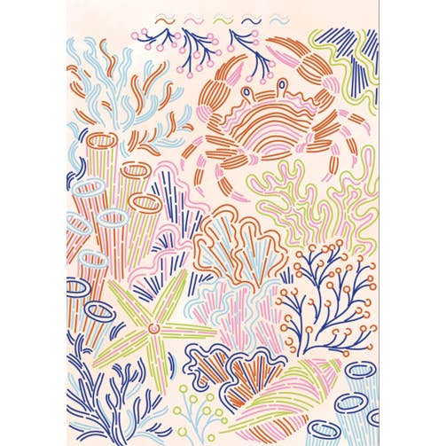 Lifelines FlowArt: Trace-By-Line, Tropical Paradise