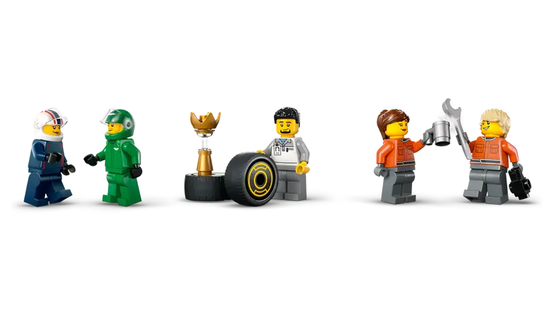 LEGO City 60445 F1 Truck with RB20 & AMR24 F1 Cars