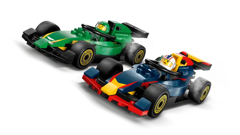 LEGO City 60445 F1 Truck with RB20 & AMR24 F1 Cars