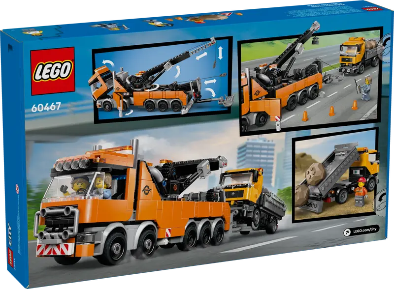 LEGO City 60467 Heavy-Duty Recovery Tow Truck with Crane