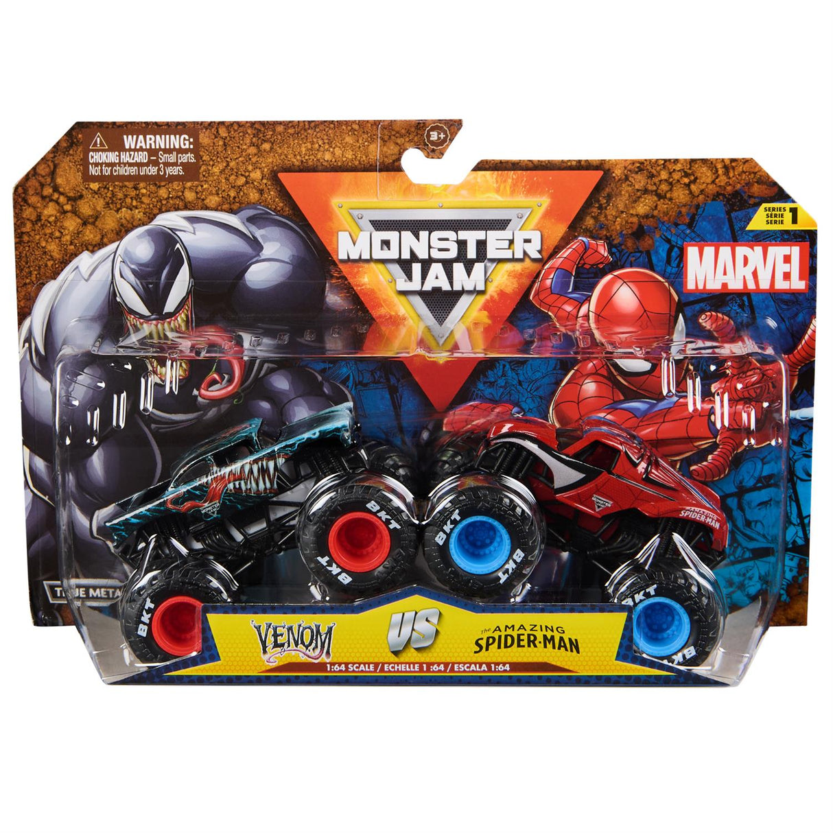 Monster Jam Marvel Die-Cast 1:64 Monster Truck 2 Pack