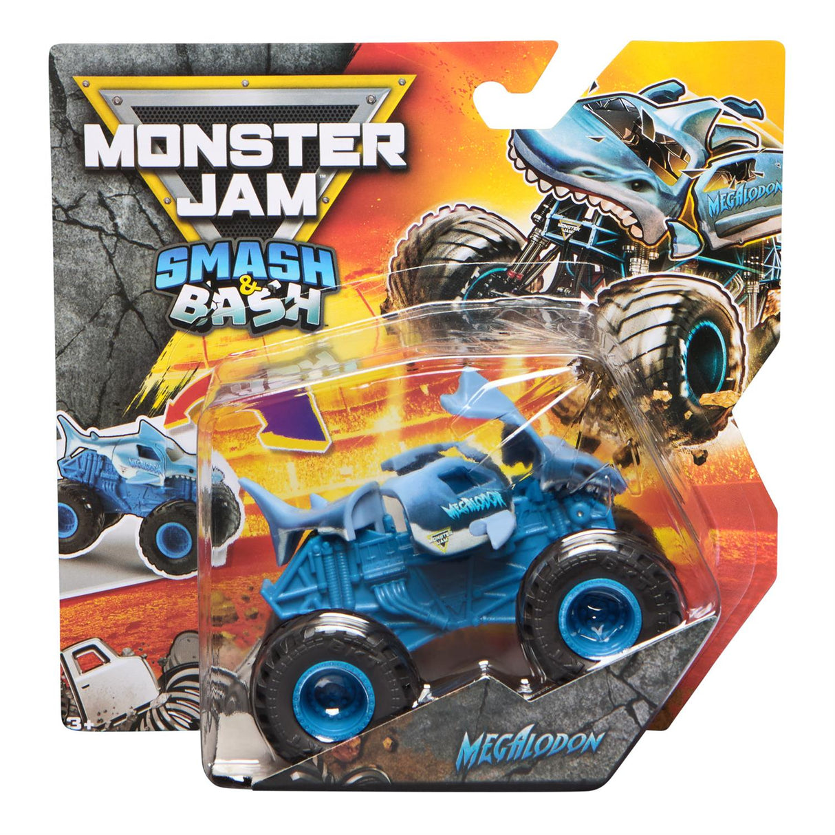 Monster Jam Smash & Bash 1:64 Scale Toy Truck Vehicle