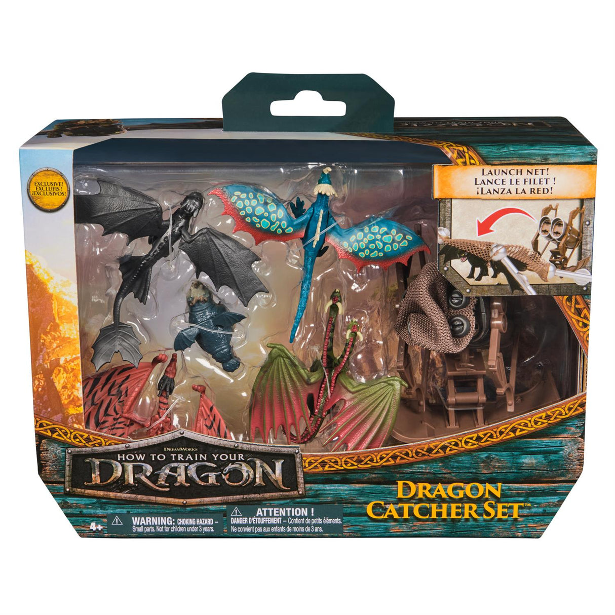Dreamworks Dragons Figure Dragon Catcher Set