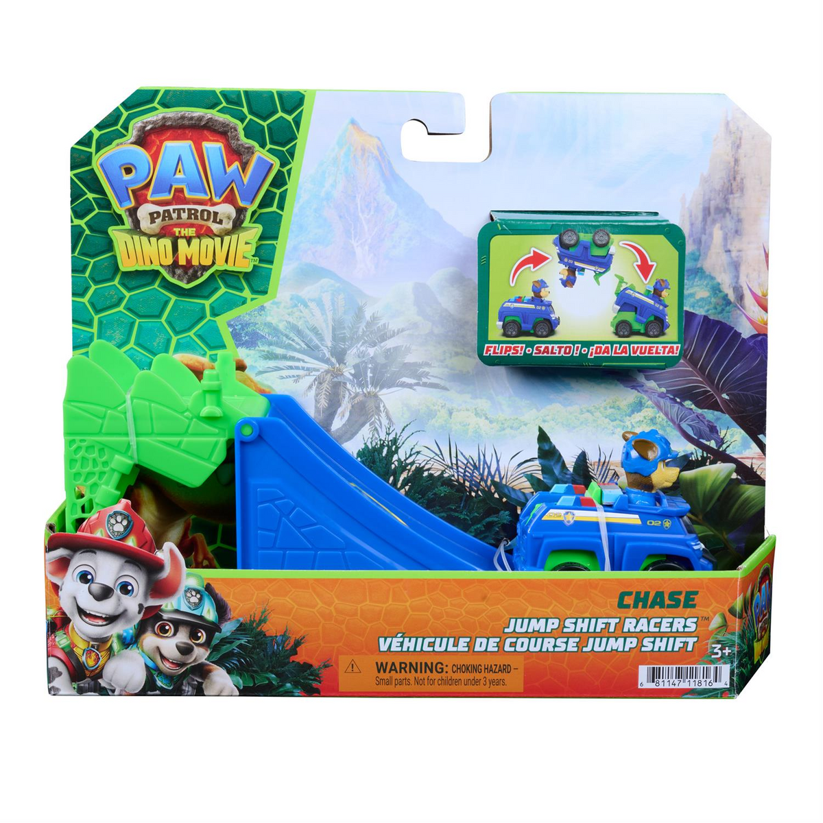 Paw Patrol: The Dino Movie, Jump Shift Racers - 1 Piece