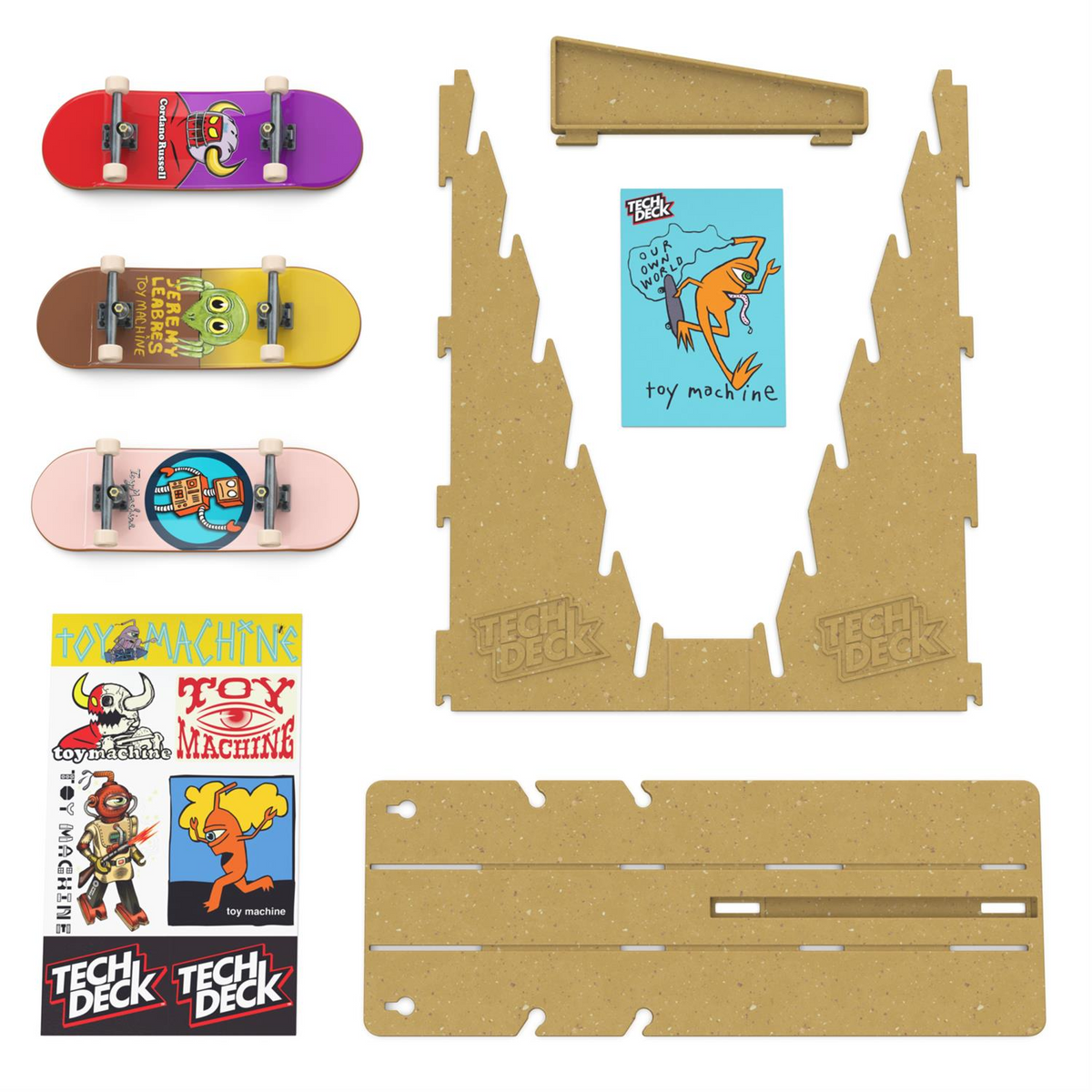 Tech Deck Fingerboard Display Stand and Skateboard Wall Mount - 1 Piece