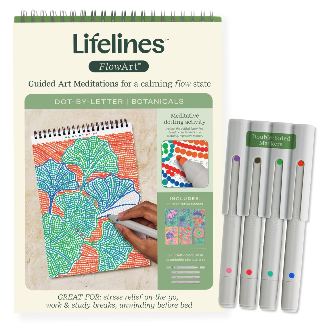 Lifelines Flowart Dot By Letter Botanicals Turner Toys