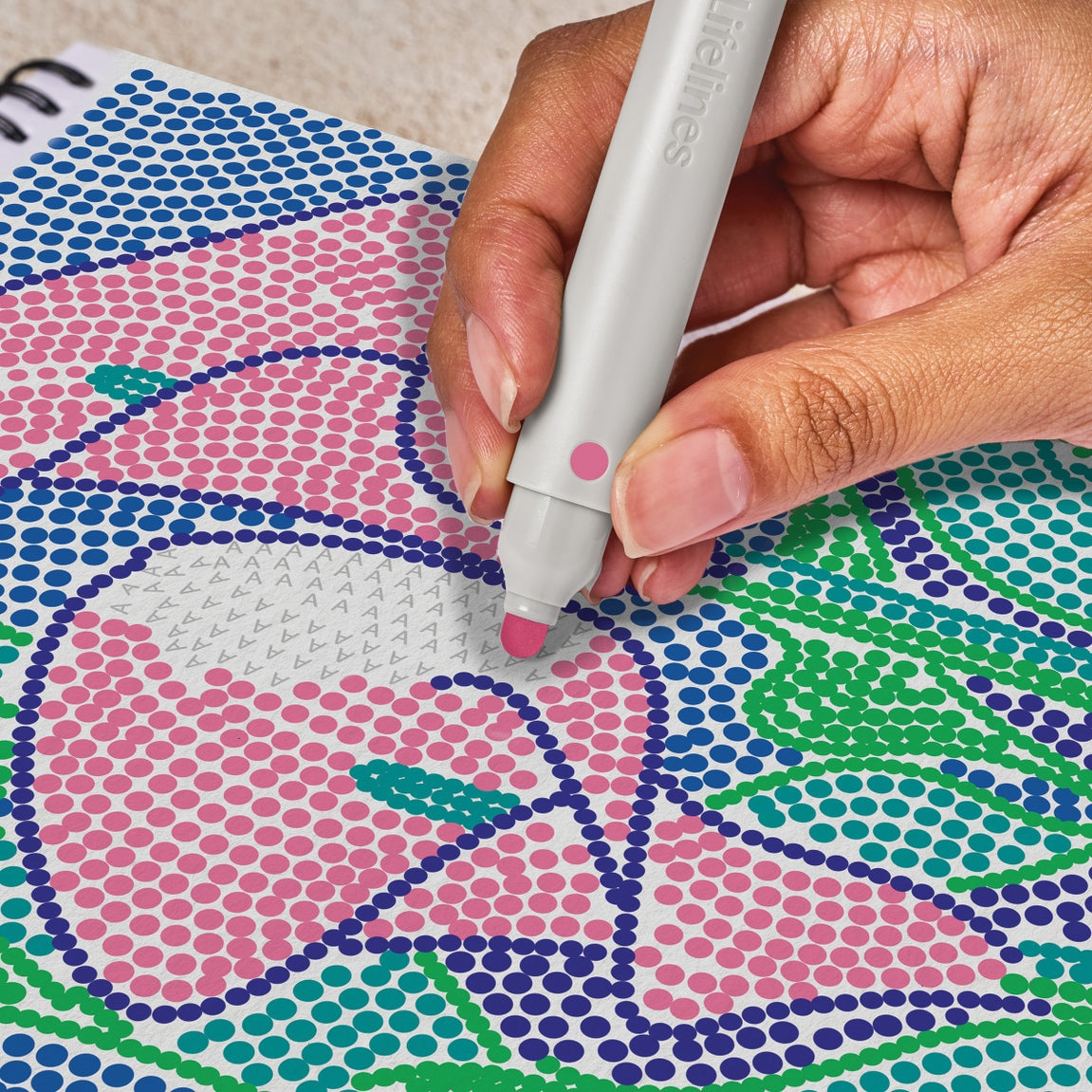 Lifelines Flowart Dot By Letter Botanicals