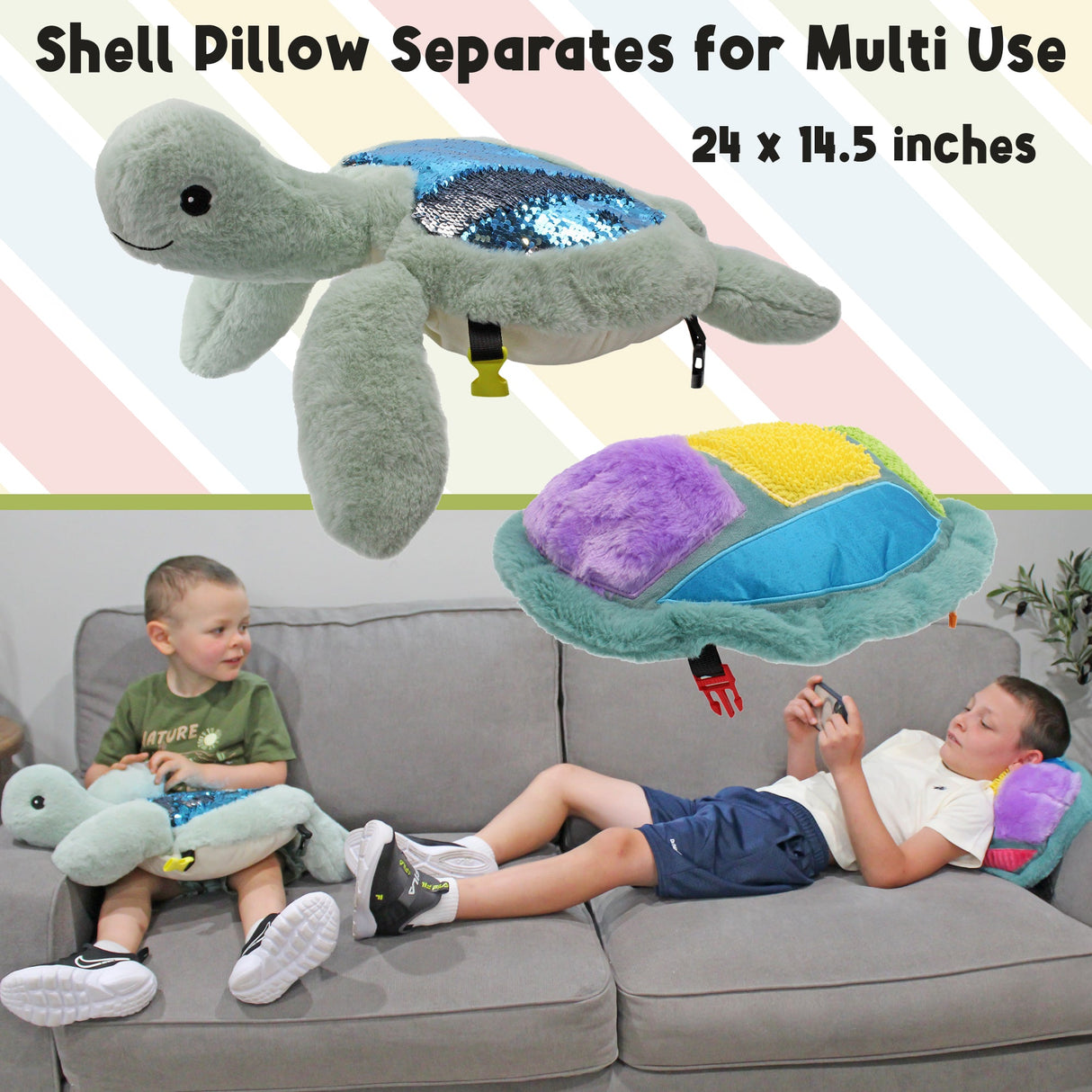 Sunny the Weighted Sea Turtle Lap Pad