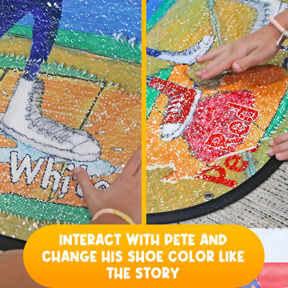 Pete the Cat: I Love My White Shoes Reversible Sequins