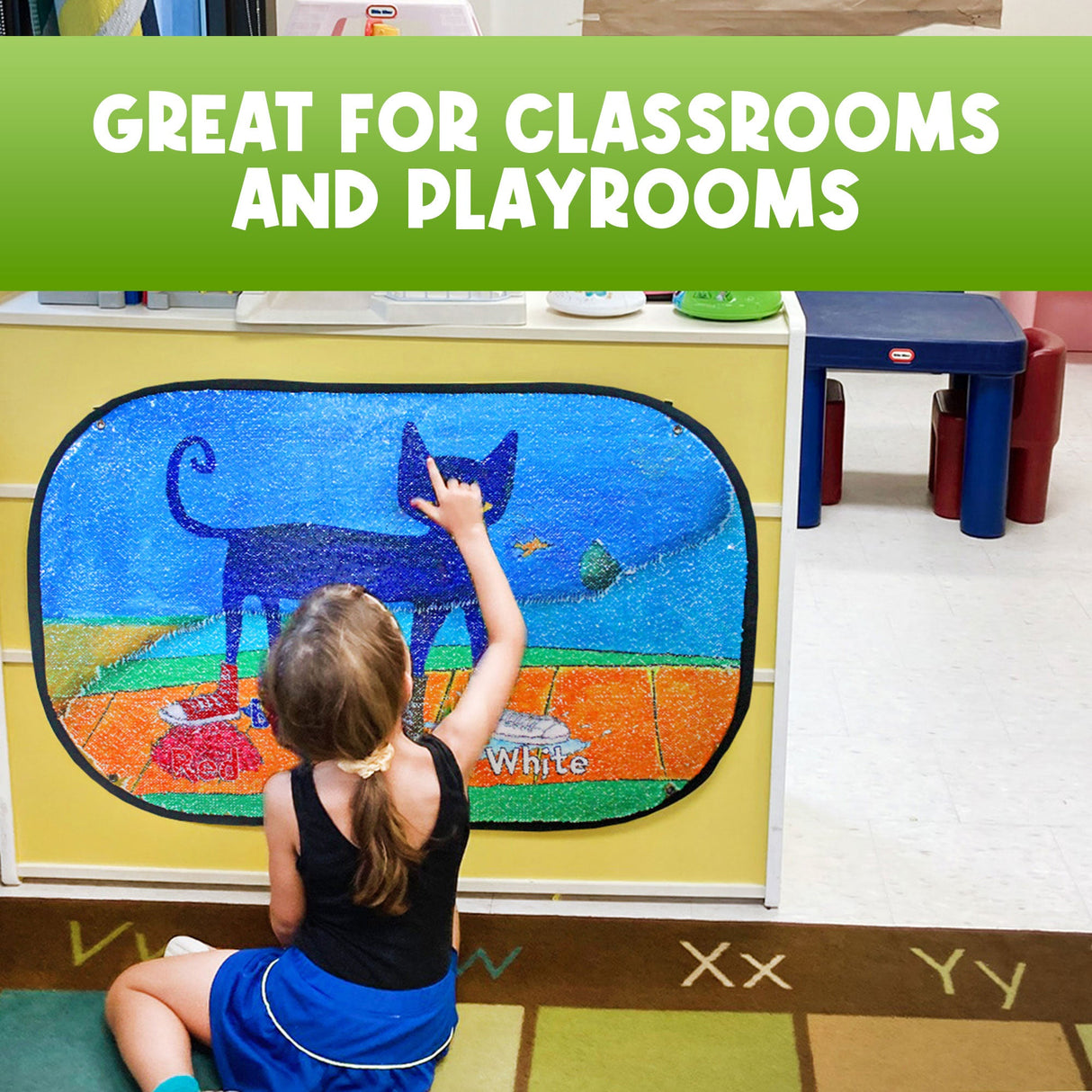 Pete the Cat: I Love My White Shoes Reversible Sequins