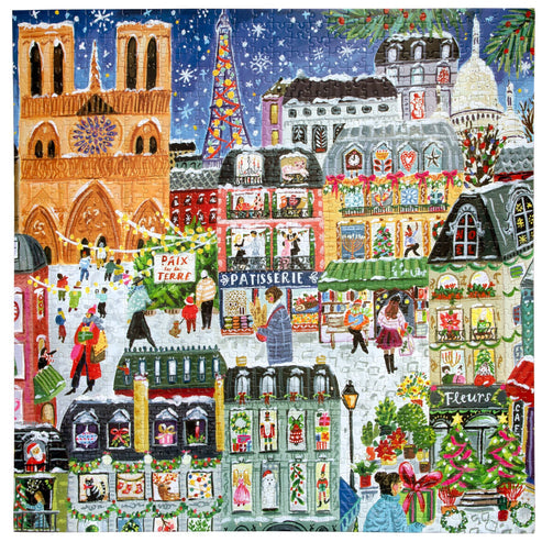 Paris Christmas 1000 Piece Square Puzzle