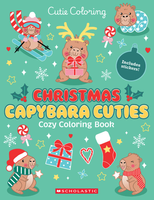 Capybara Christmas Cuties Coloring Book