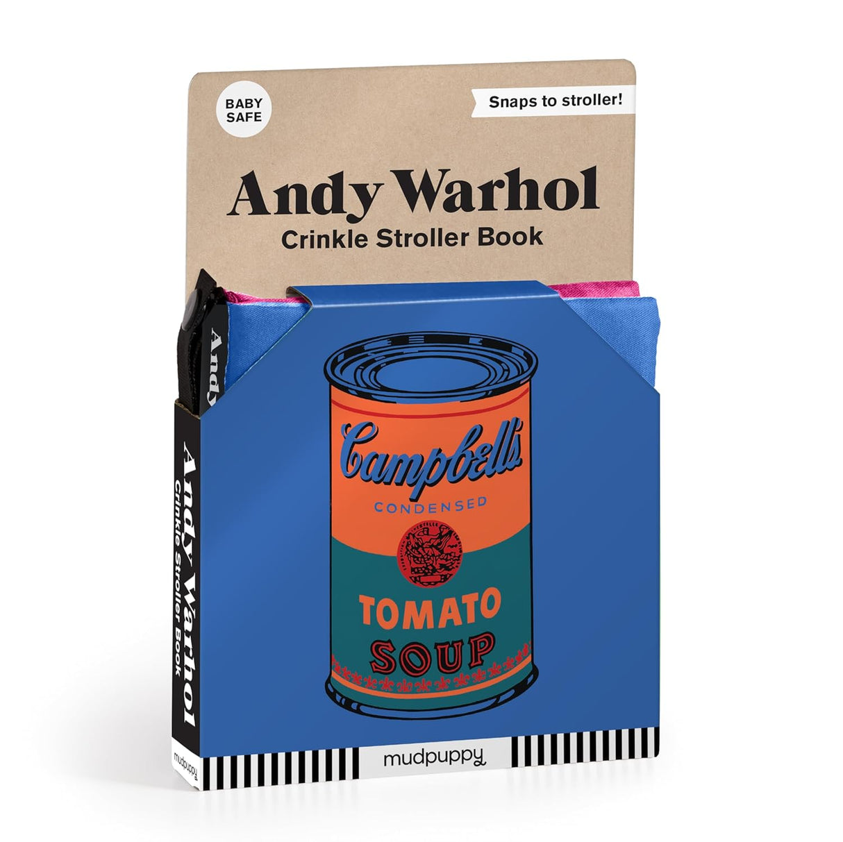 Crinkle Fabric Stroller Book Andy Warhol