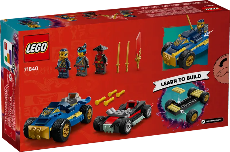 LEGO Ninjago 71840 Rogue vs. Drix Race Car Duel
