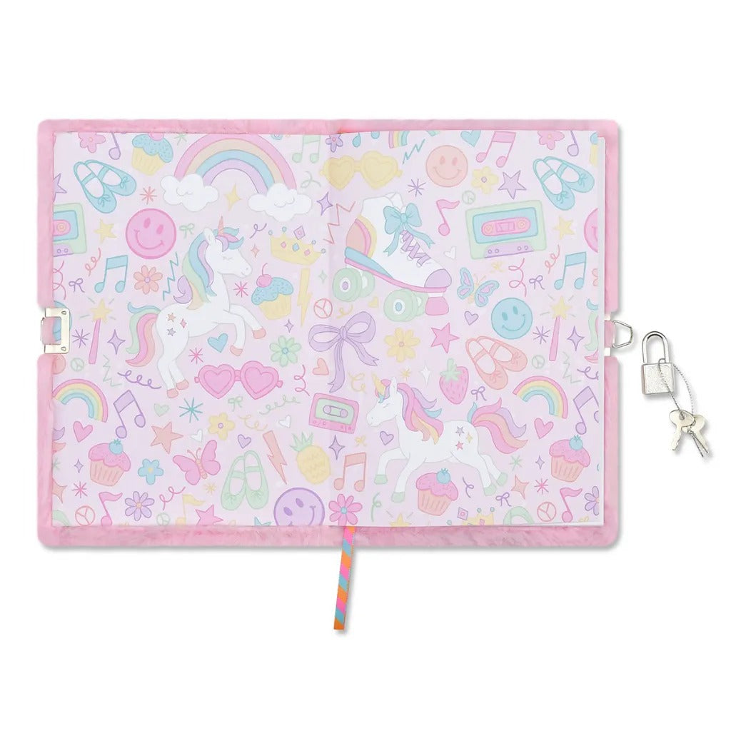 Unicorn Kisses Lock and Key Journal