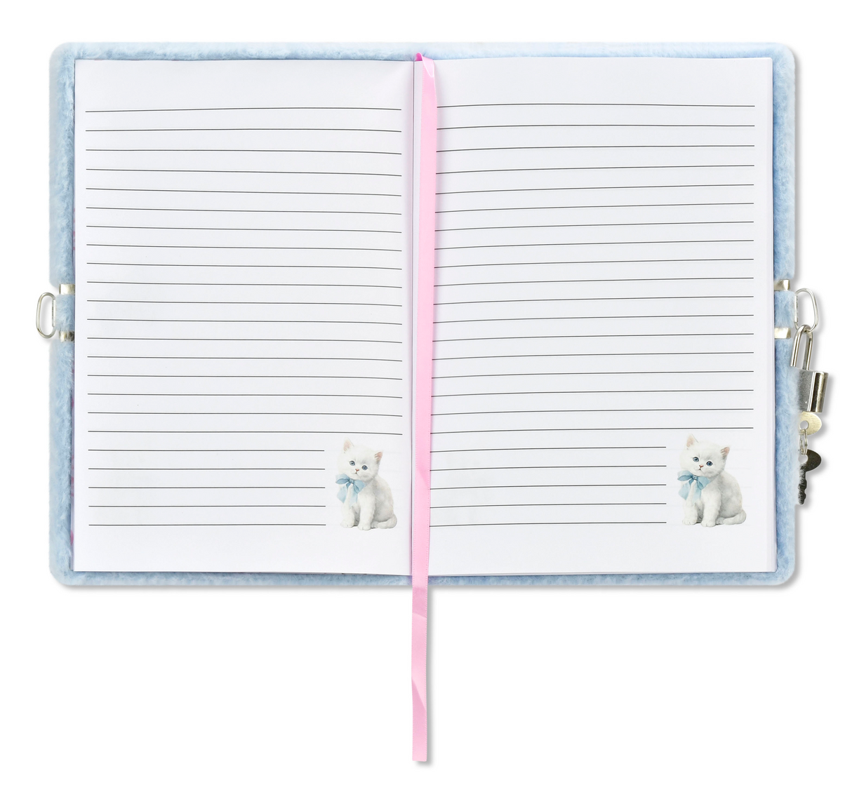 Pretty Kitty Lock and Key Journal